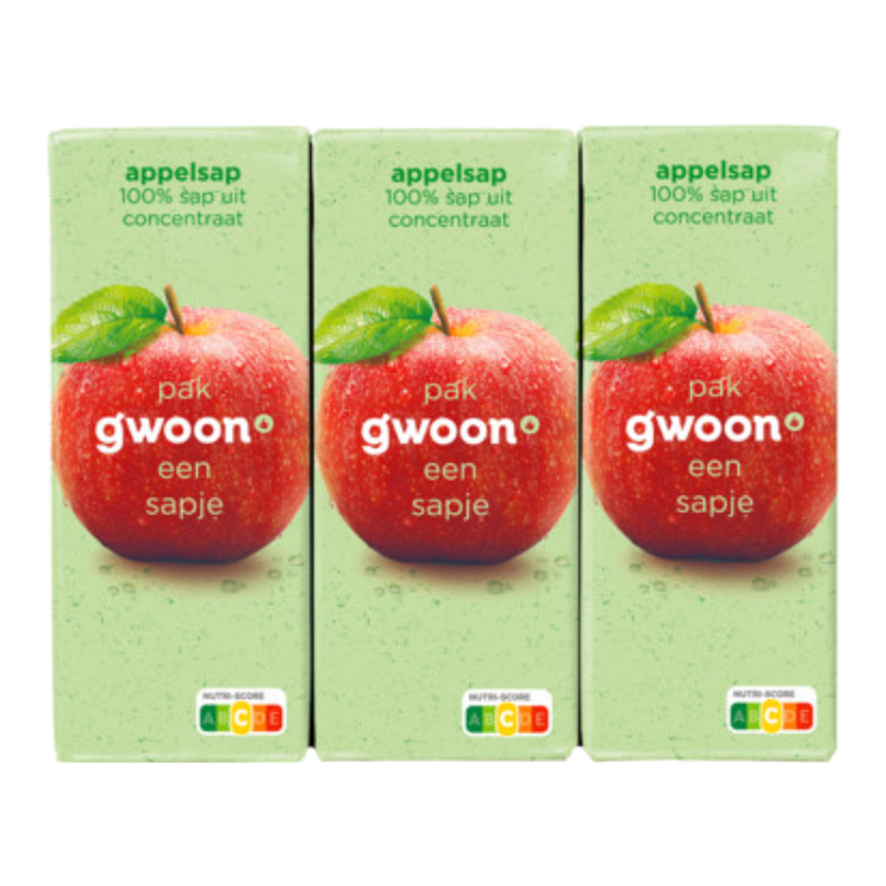 G'woon Appelsap - 6 x 200 ml