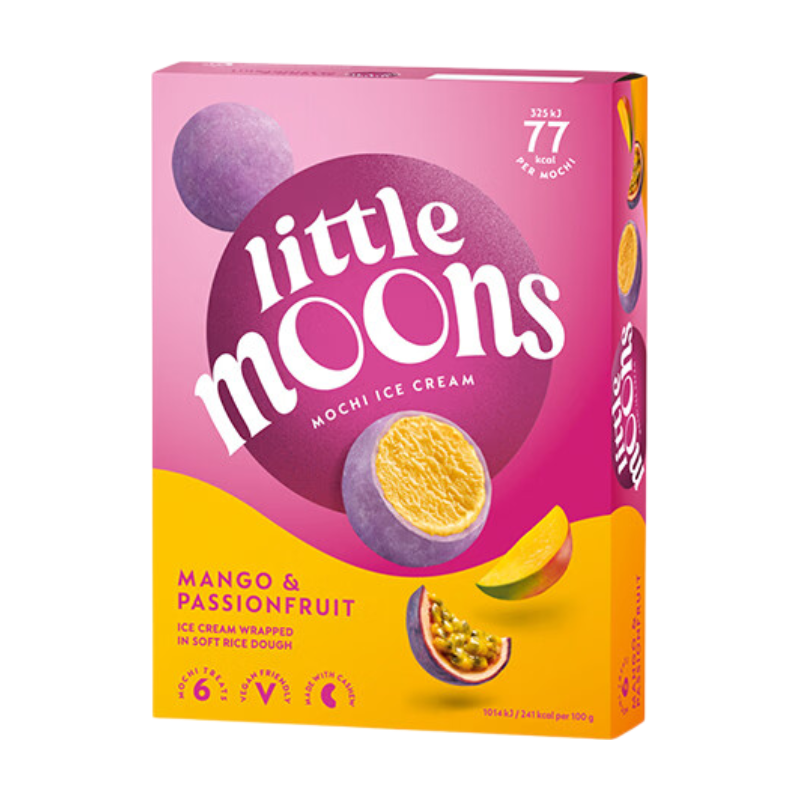 Little moons glace mochis fruit de la passion mangue x6