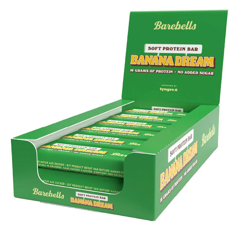 Barebells Zachte Proteïnereep Banana Dream 12 x 55 gram