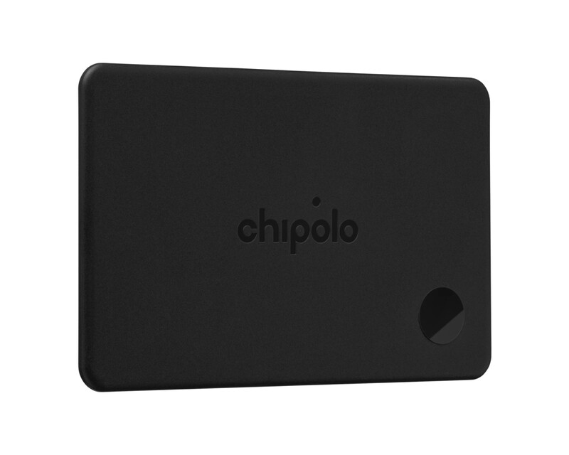 Chipolo CARD wiederaufladbare Ortungskarte, kompatibel mit Apple Find My auf iPhone (Anthrazit)