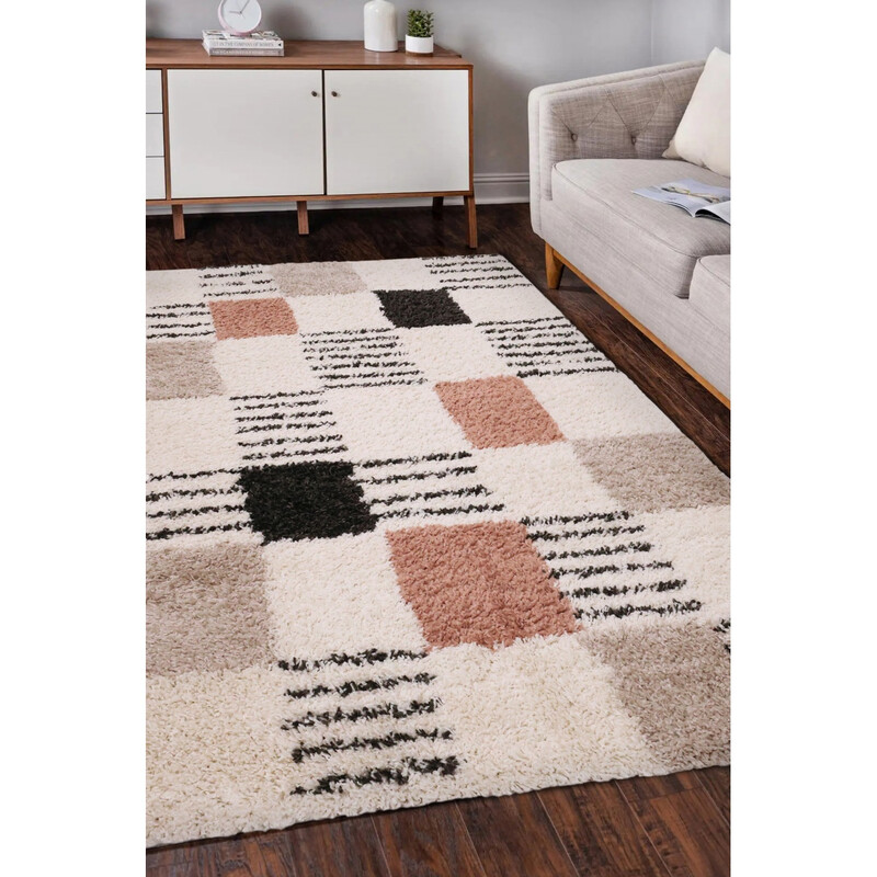 Rug Nomad Blocks Rectangle Cream 120x170cm