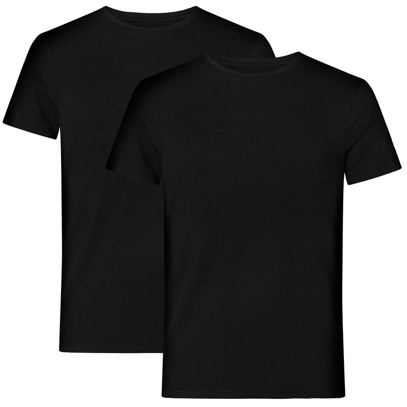 Resteröds Tee 2er-Pack Bambus Schwarz