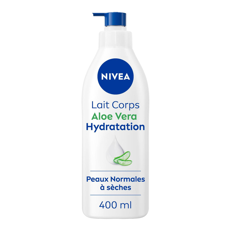 Lait Corps Hydratant Aloe Vera Peau Normale À Sèche Hydratation Nivea Le Flacon De 400ml