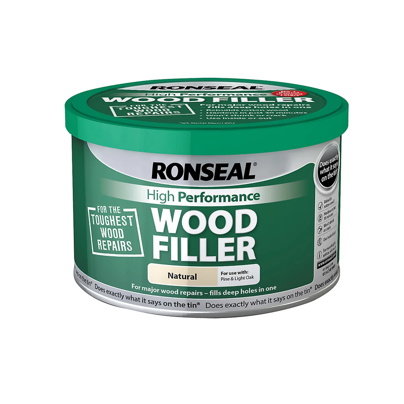 Ronseal High Performance Wood Filler Interior & Exterior Natural 275g
