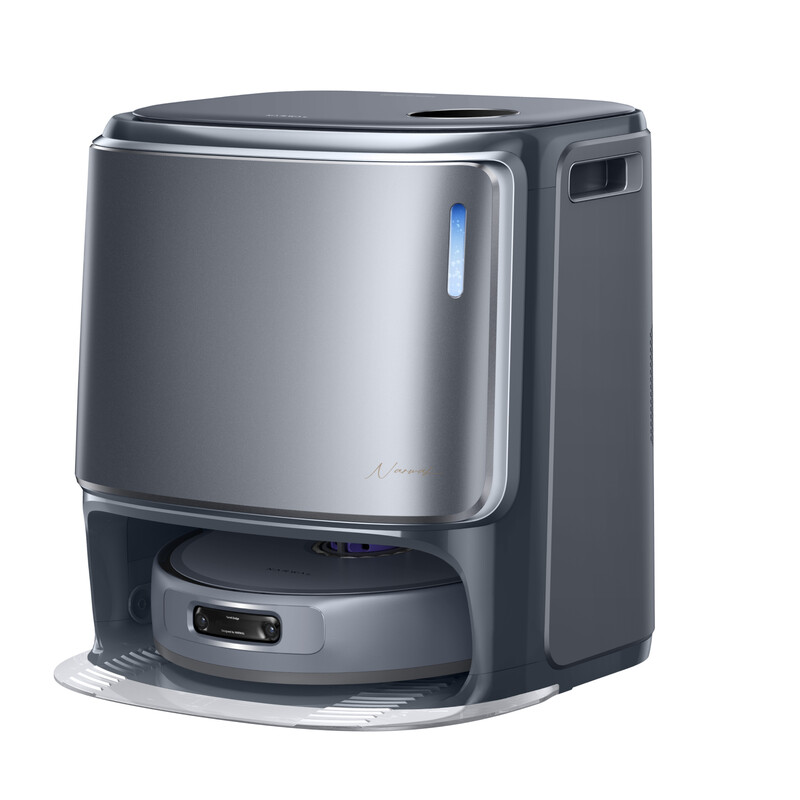 NARWAL Freo Z10 Ultra Robotstofzuiger en Dweilcombinatie, Dual RGB-camera's en Chips, AI-vermijding, 8N Hoek-tot-rand Diepreiniging, Droog-Nat Scheiding, 18000Pa, Heetwaterwassing & Zelfledigen, Grijs