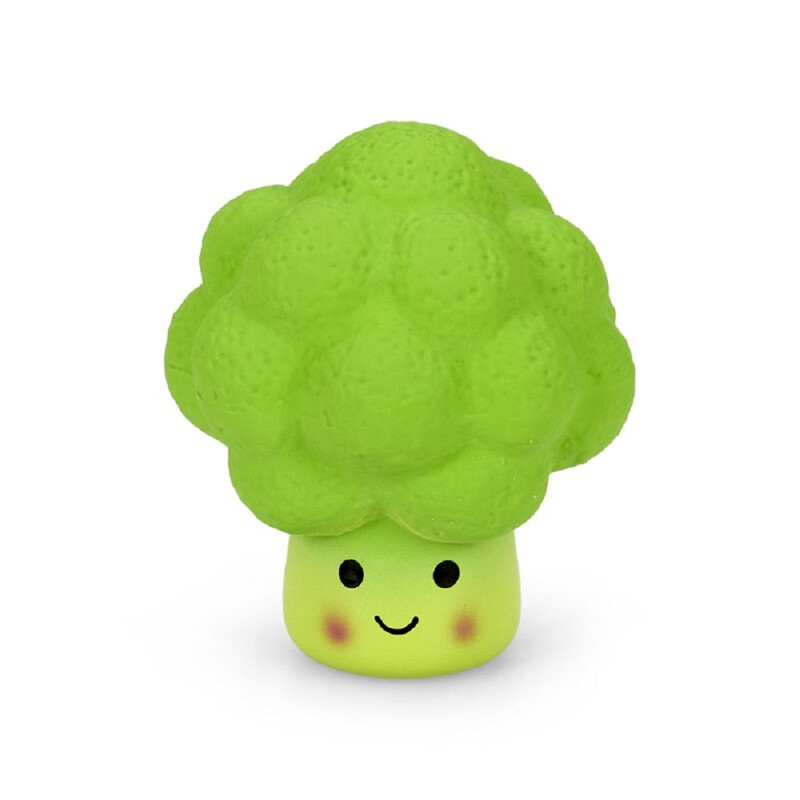 Foodie Faces Latex Broccoli Dog Toy Small
