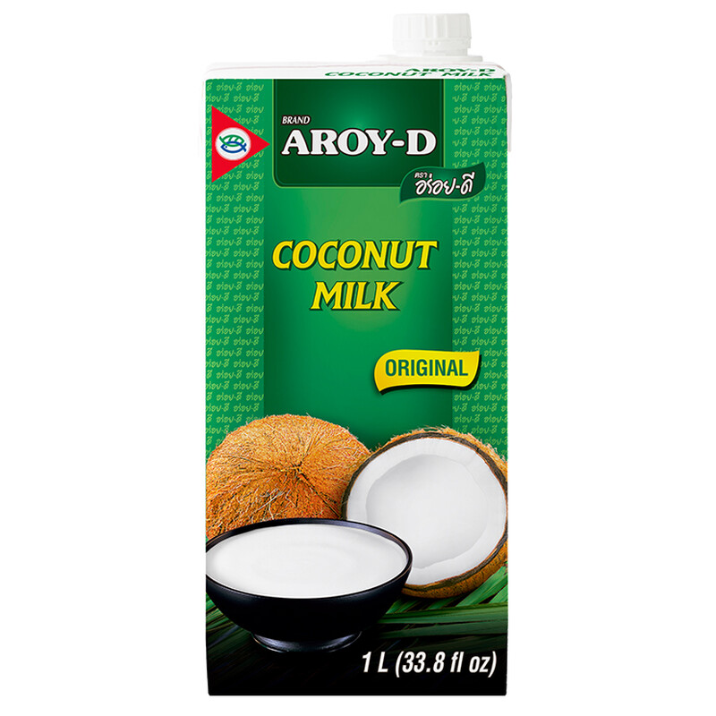 Aroy-D Originele Kokosmelk Pak van Kokosmelk 1l