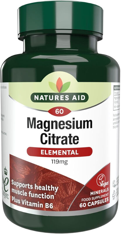 Magnesium Citrate 750mg with Vitamin B6 - 60 Capsules