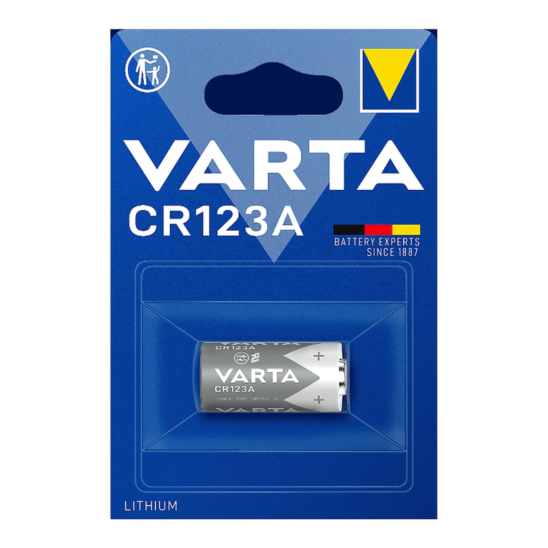 VARTA PILE LITHIUM CR123 x 1
