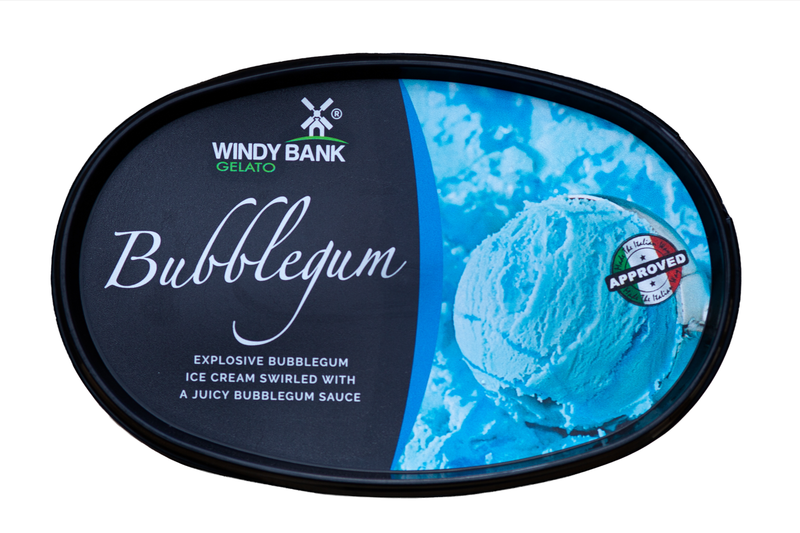 Windy Bank Bubblegum Gelato Ice Cream 900ml