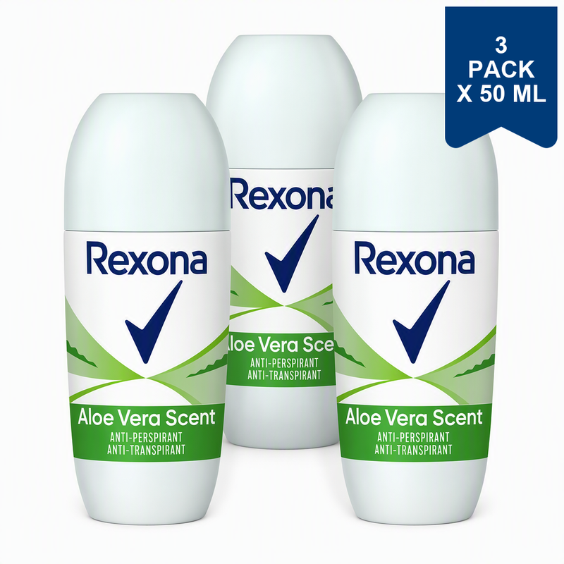 Rexona Roll-on Deo - Aloe Vera 50 ml (3-Pack)