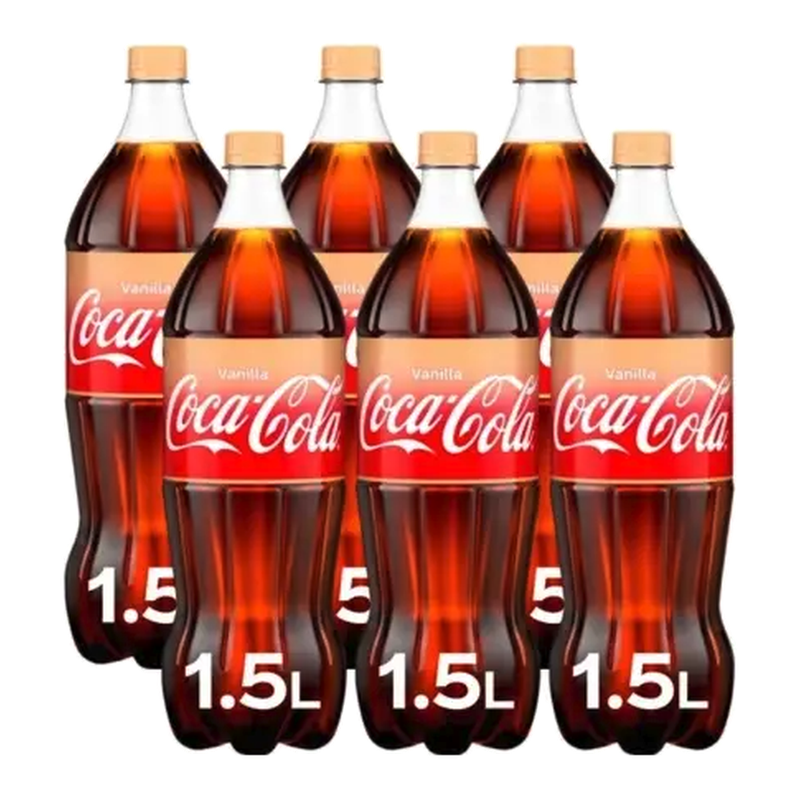 Coca-Cola Vanilla Soda - 6 x 1.5 L