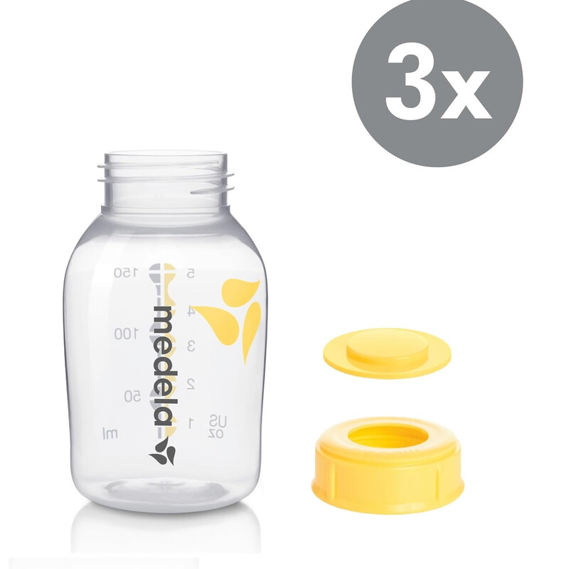 MEDELA - Biberons de recueil du lait maternel, 150 ml, lot de 3
