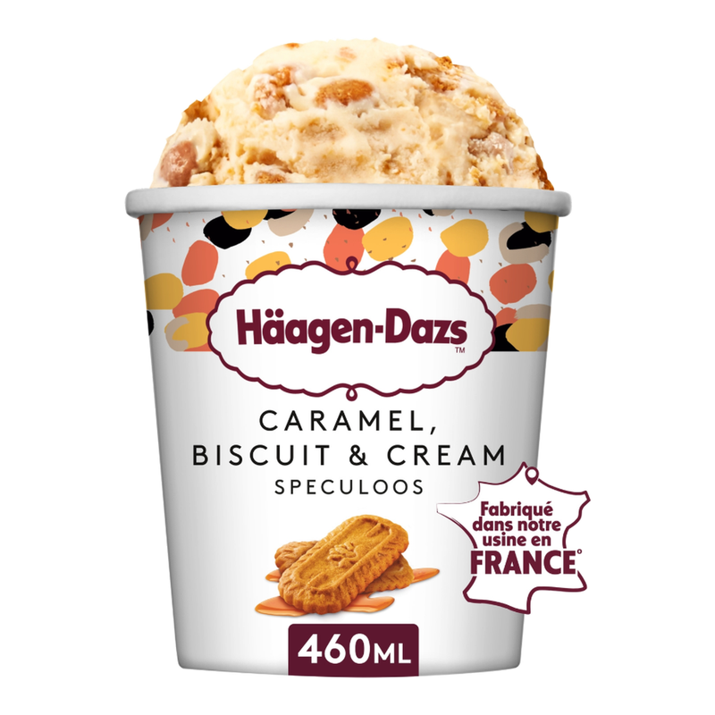 Haagen dazs glace speculoos biscuits caramel & crème