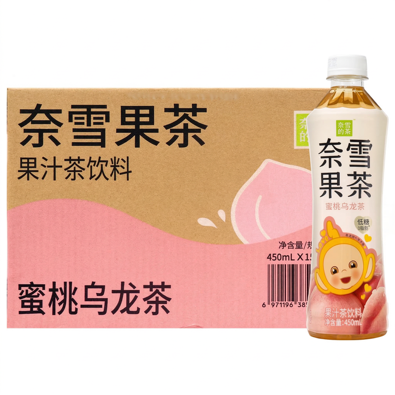 NAYUKI Peach Oolong Tea Drink with sweeteners 450ml×15
