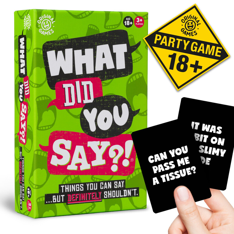 What Did You Say Game by Goliath: A Fun Family Board Game of Hilarious Miscommunications and Guessing Phrases