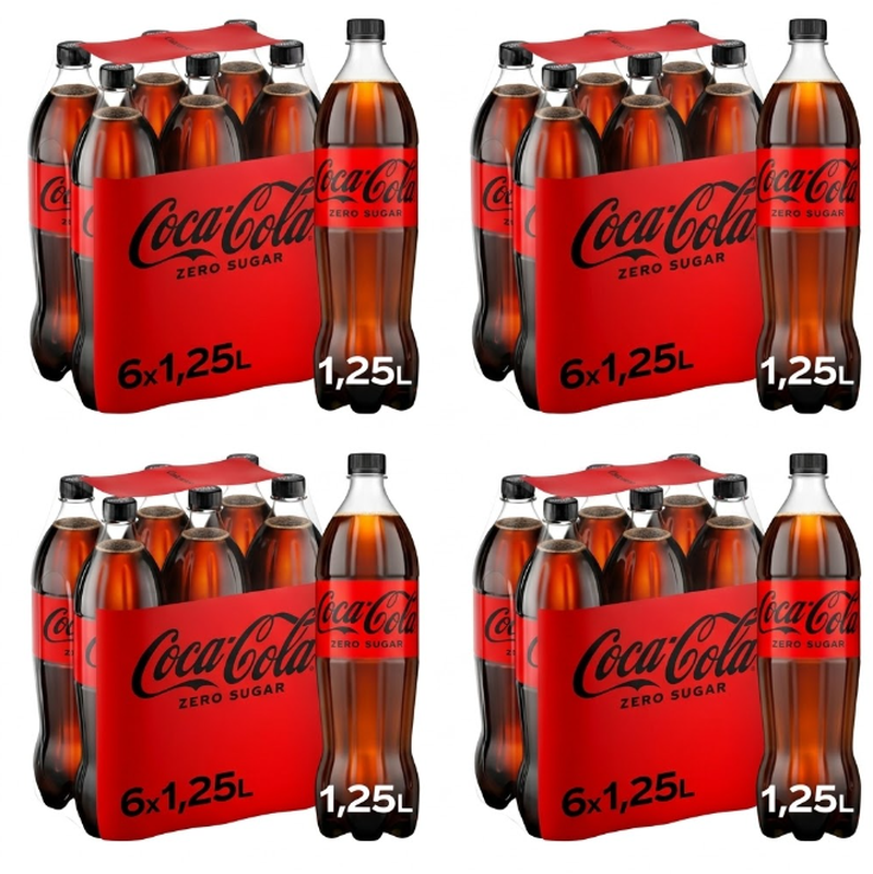 Vorteilspack 4 x Coca-Cola Zero Sugar 6x1,25 L