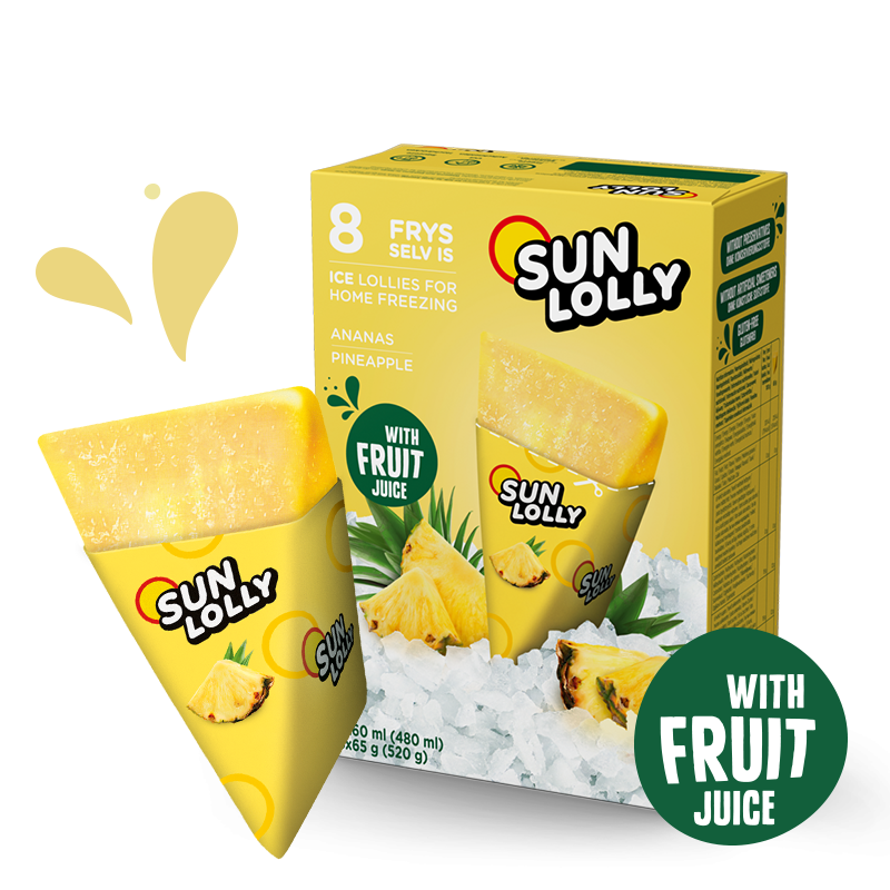 Sun Lolly Home-Freeze Wassereis Ananas 8 x 60 ml