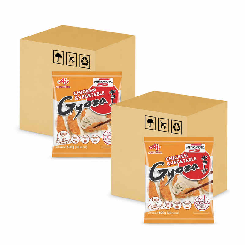 AJINOMOTO Gyoza Raviolis Poulet et Légumes – 2 x 10 x 600 g