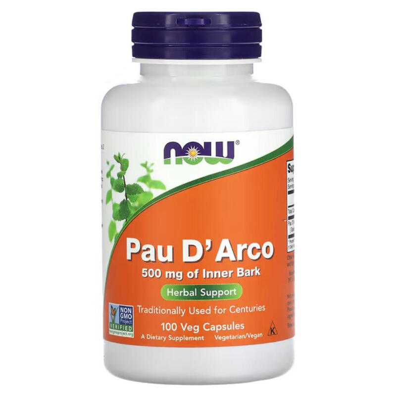 Pau D Arco Herbal Wellness 500 mg - 100 Vegan Capsules