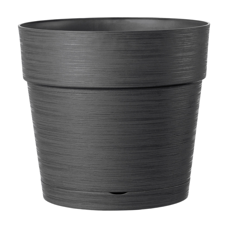 Deroma Vase Save R Anthracite Avec réserve d'eau 48 cm