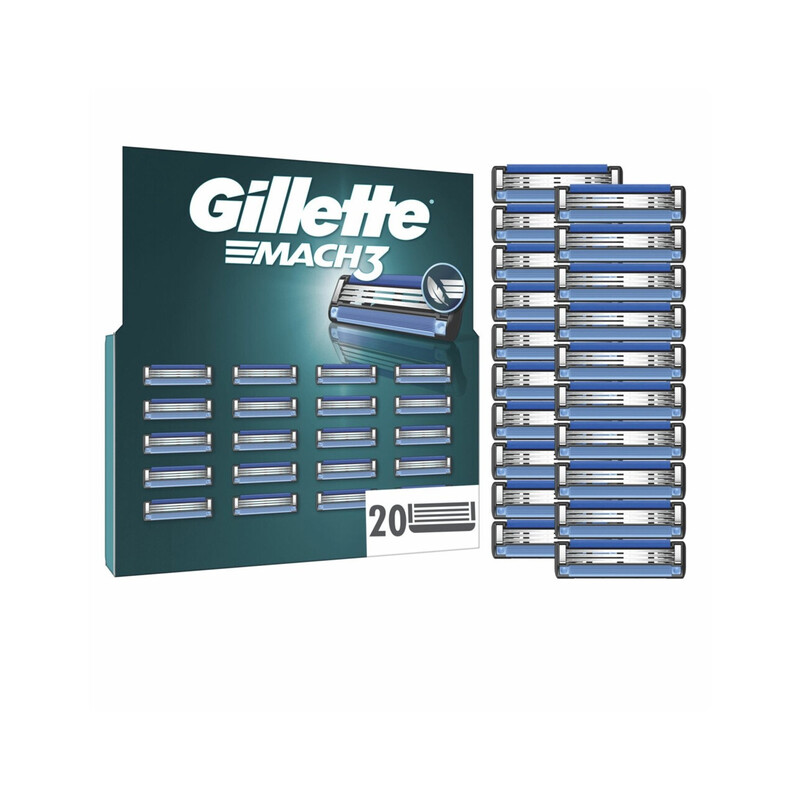 Gillette Mach3 scheermesjes grootverpakking 20 stuks (Stuk)