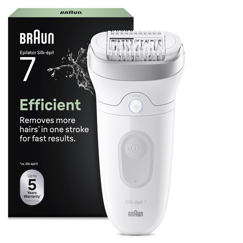 BRAUN Silk-épil 7 Damen-Epilierer SE7-011: Nass & Trocken, kabellos für bis zu 1 Monat lang anhaltend glatte Haut an Beinen, Achseln & …