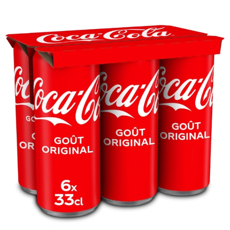 Soda Goût Original Coca cola Le Pack De 6 Canettes De 33cl - vue 2