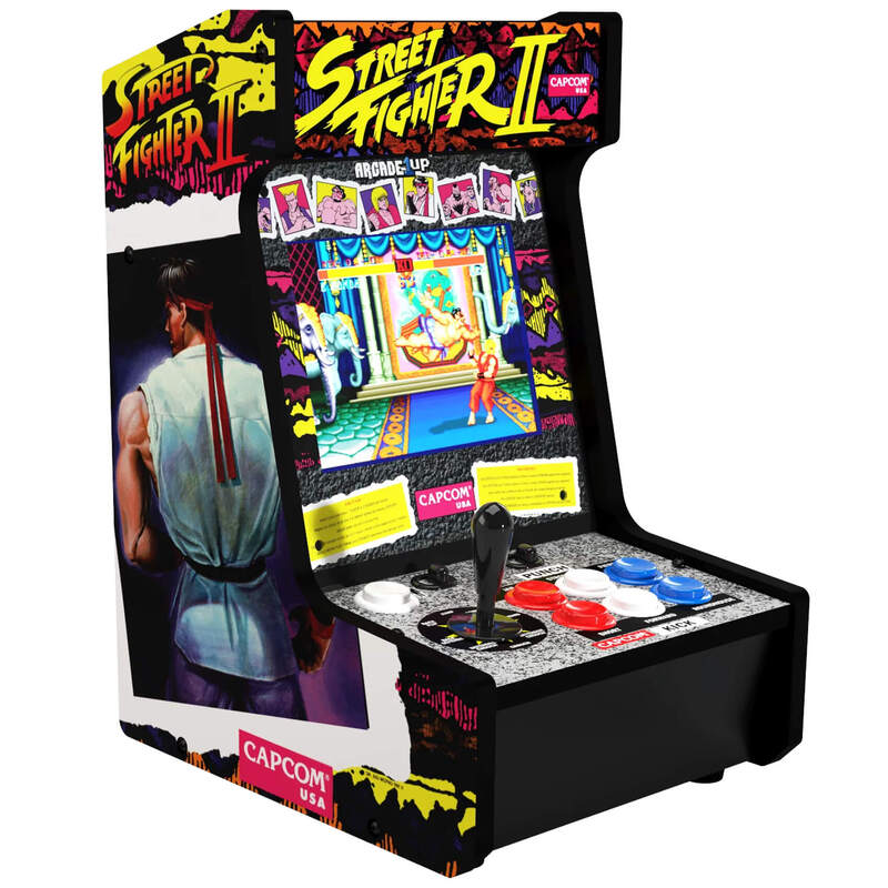 Arcade1Up Borne d'arcade Street Fighter Countercade, sous licence officielle Capcom, écran LCD 8 pouces, 5 jeux inclus