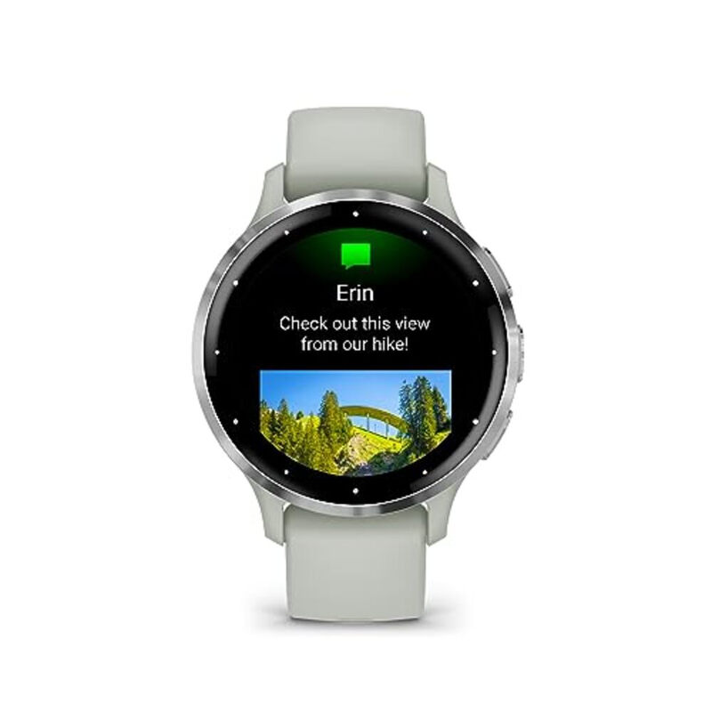 GARMIN Smartwatch: Venu 3S, 41 mm Gehäuse in salbeigrau mit fortgeschannter Gesundheitsüberwachung