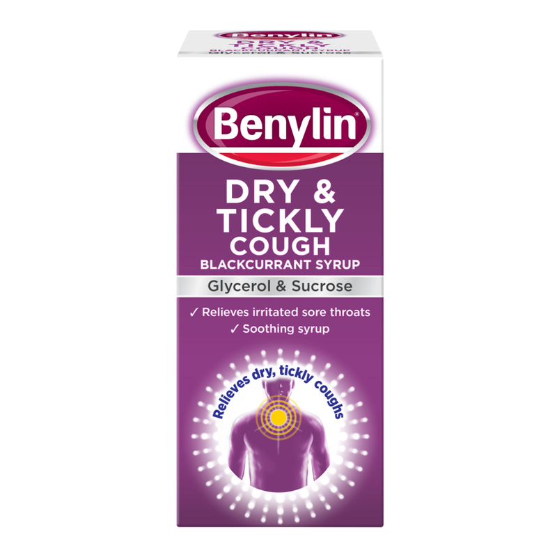 Benylin Dry & Tickly Cough Syrup Blackcurrant Flavour - 125ml