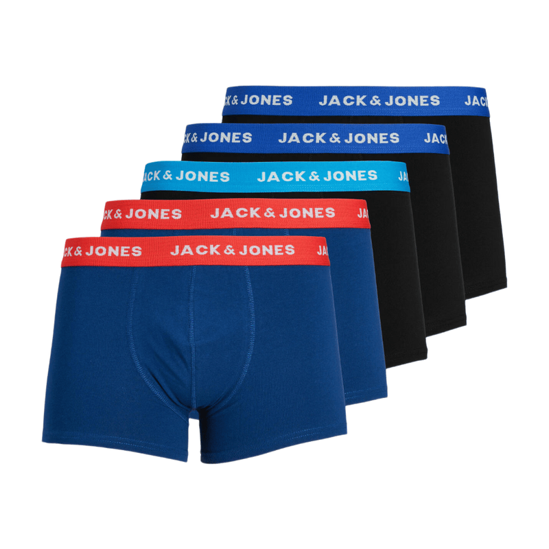 Caleçons Jack & Jones Homme Caleçon Paquet de 5 JACLEE TRUNKS 5 PACK EU - vue 3