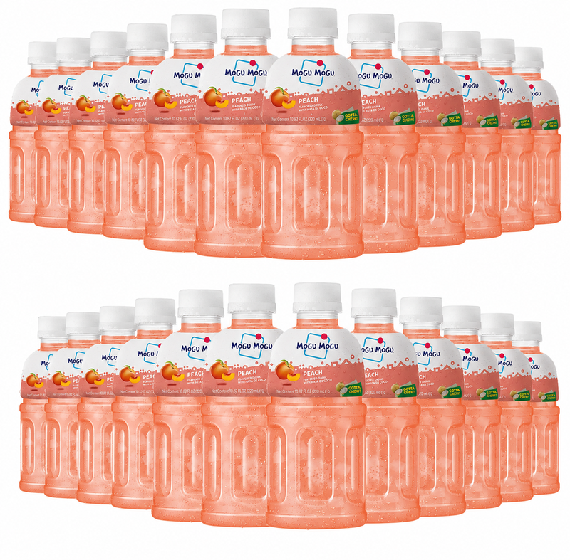 Mogu Mogu Peach Flavoured Drink With Nata De Coco 320Ml X 24Pcs