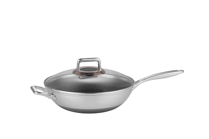 KT Hybrid Edelstahl Tiefeberatpfanne 30cm