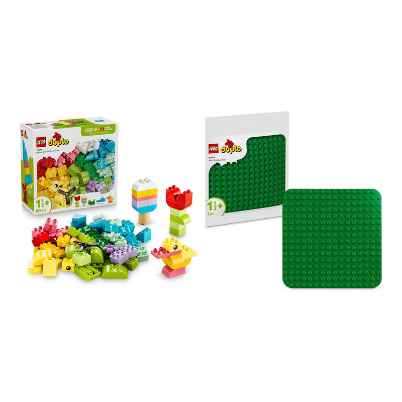 LEGO Duplo Kleurrijke creatieve doos & groene schaal set
