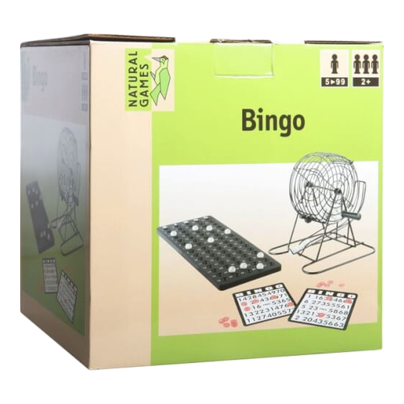 NG Bingo-Set mit Metallkäfig 1 | Klassisches Lotteriespiel