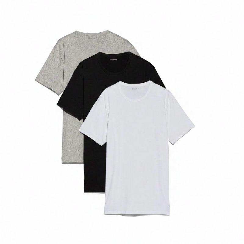Calvin Klein 3-pak rondehals T-shirt – zwart, wit, grijs 4XL
