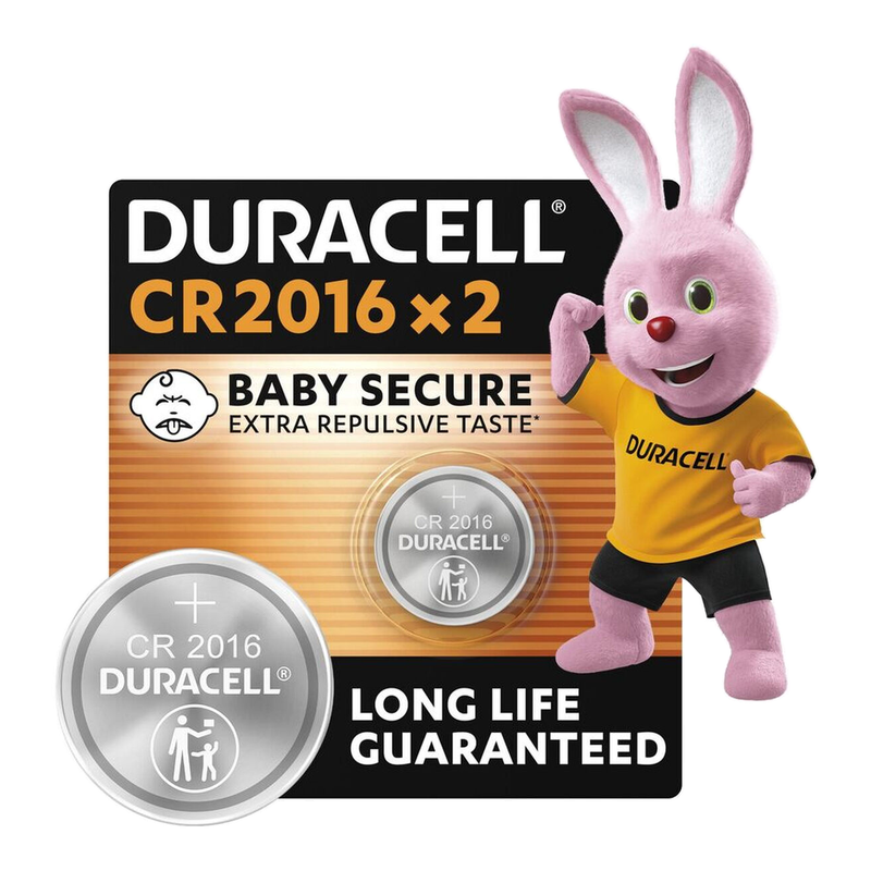 Duracell CR2016 3 V Lithium - Packung mit 2 Stück