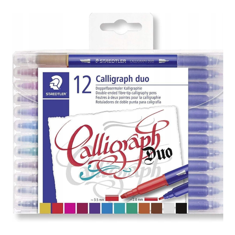 STAEDTLER Stylo de calligraphie à double extrémité 3005 TB12 couleurs assorties 12 unités lot de 1 - vue 7