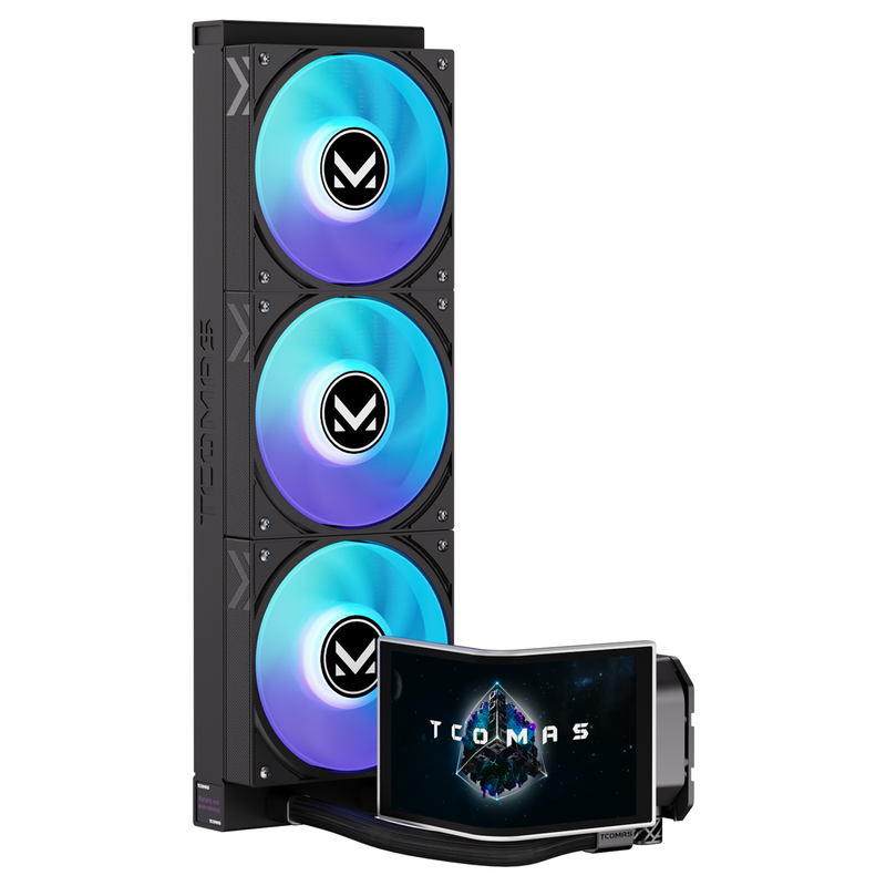 NEOX 360 ARGB AIO CPU-koeler – 6,67" Curved AMOLED-display met 3D-visual effects, Aanpasbaar scherm, Ondersteunt Intel LGA 1851/1700 & AMD AM5/AM4