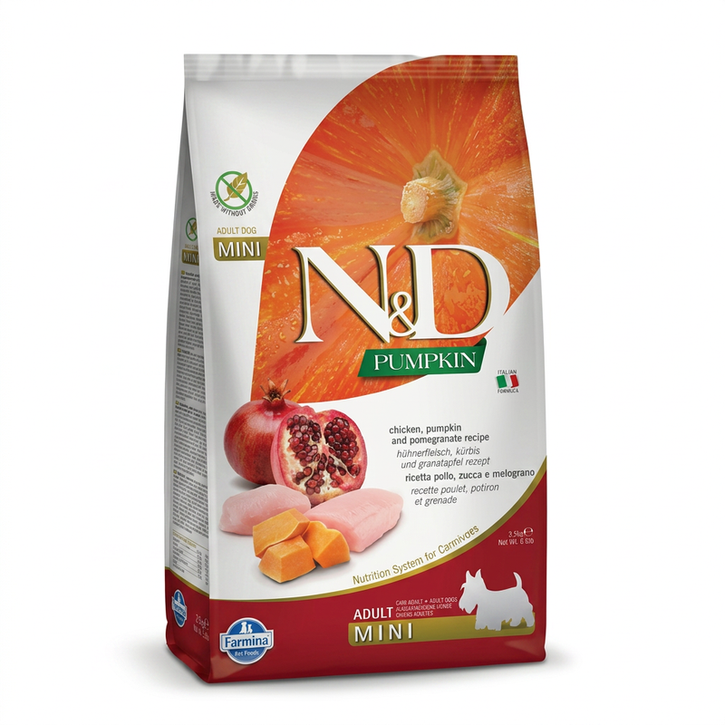 Farmina N&D Pompoen Kip Volwassen Kleine Hondenvoer 2,5 kg