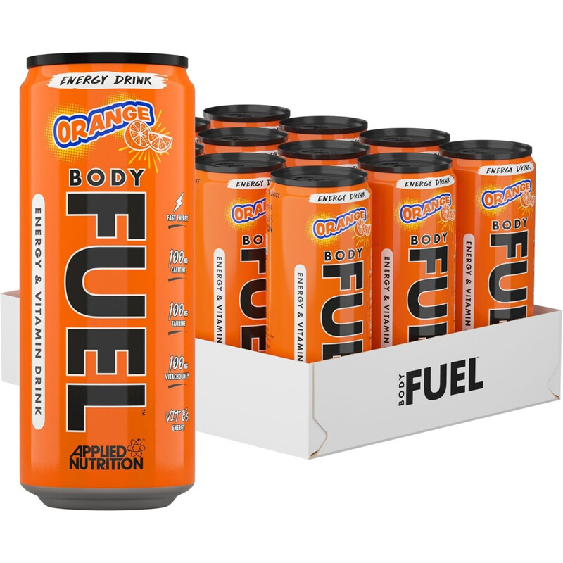 Applied Nutrition Orange Body Fuel Energy Drink Flavour - 12 X 330Ml