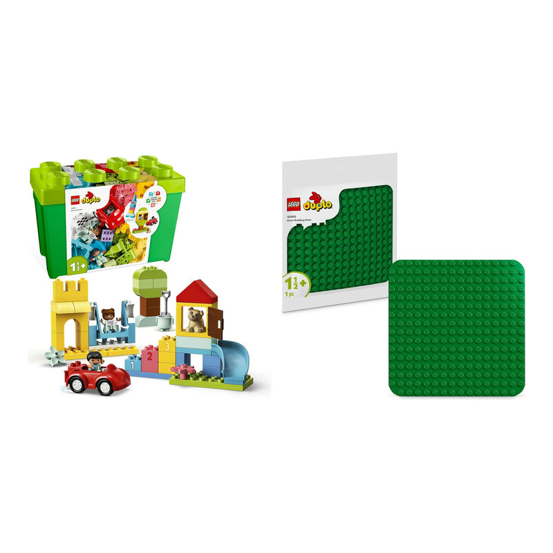 LEGO Duplo Luxe bouwstenen doos & groene plaat set