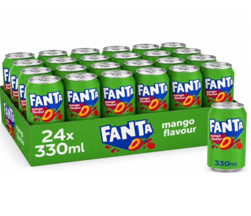Fanta Saveur mangue 24 x 330 ml