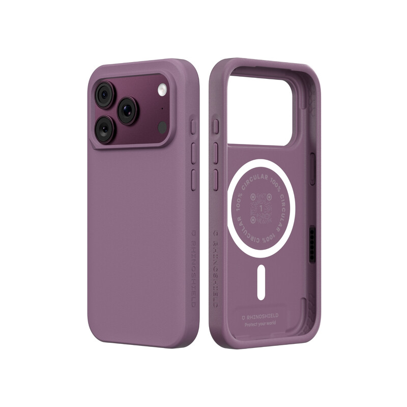 RHINOSHIELD MagSafe Telefoonhoesje, compatibel met iPhone 17 Pro & iPhone 18 Pro, SolidX, versterkte schokabsorberende bescherming, minimalistisch en slank design met bescherming van militaire kwaliteit, Dusk Mauve