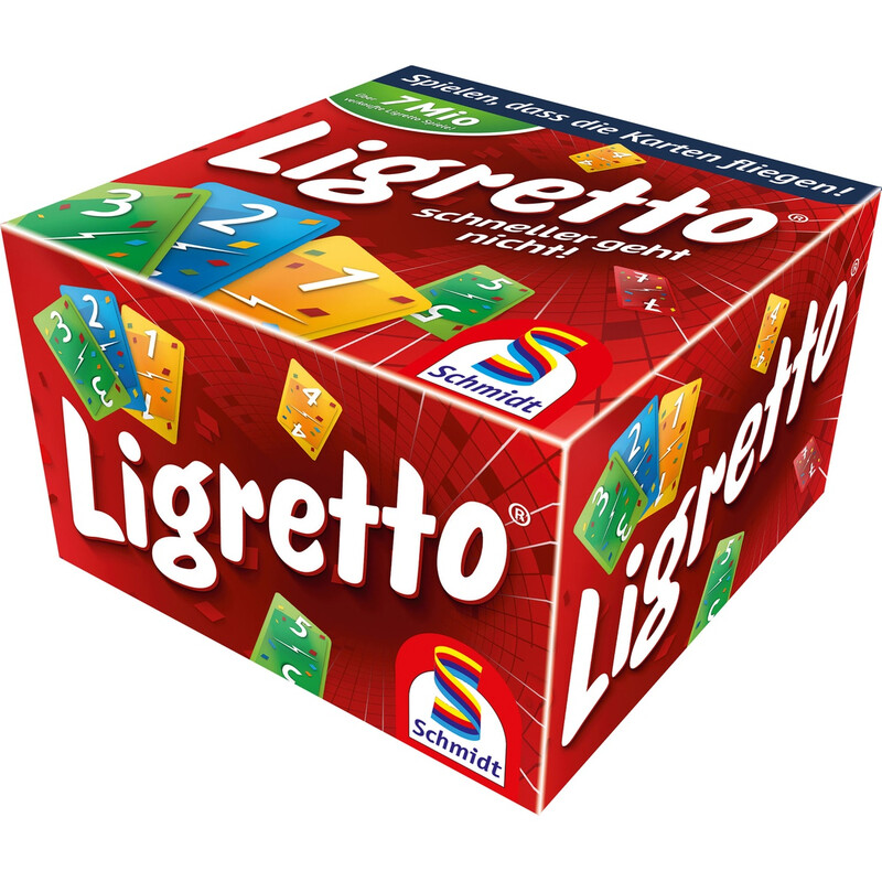 Schmidt® Spiele 01301 Familienspiele Ligretto®, rot ab 8 Jahre