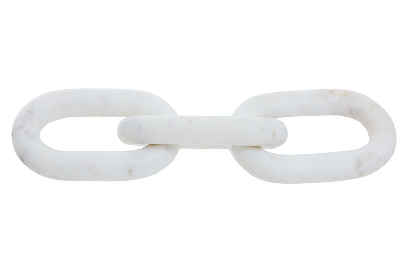 Sculpture Nason Chain Marble White