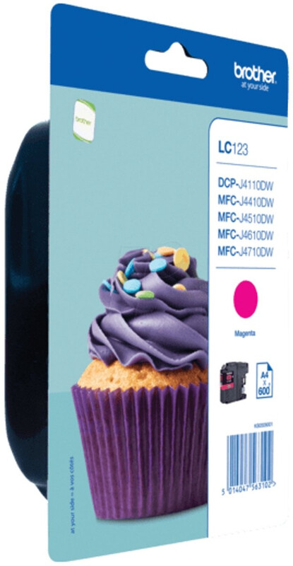 Brother LC123MBP originele inktcartridge - magenta - 1 stuk