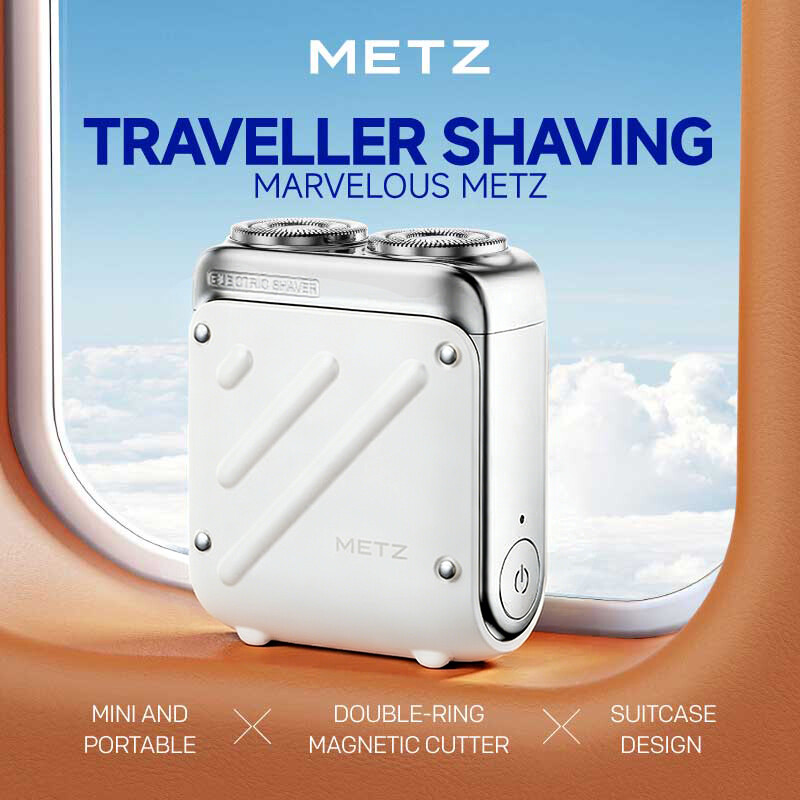 Traveler Electric Shaver for Men, Mini & Portable, 100% Waterproof, Perfect Qixi Vale
