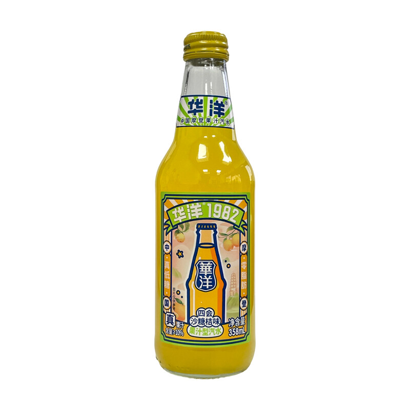 Hua Yang 1982 Tangerine Flavor Soda Drink 358 ml